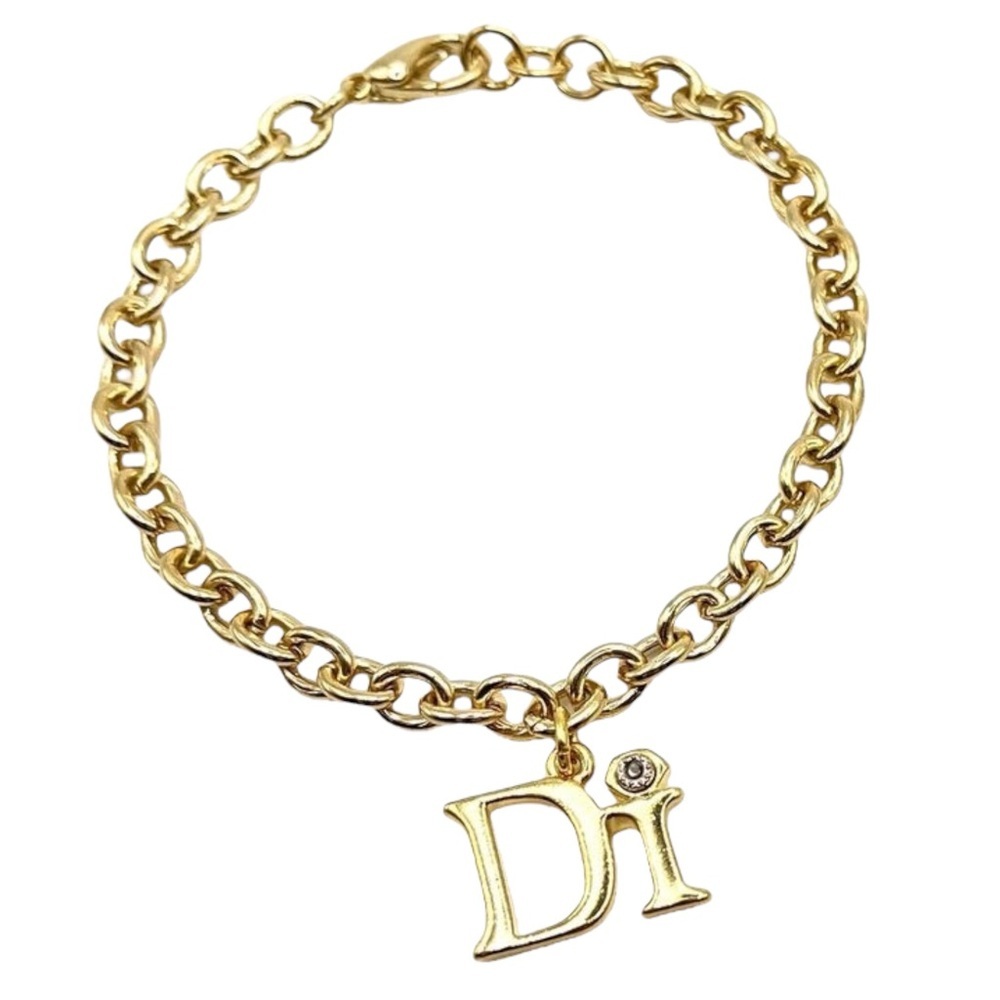 Vintage Gold-Tone DI Charm Bracelet